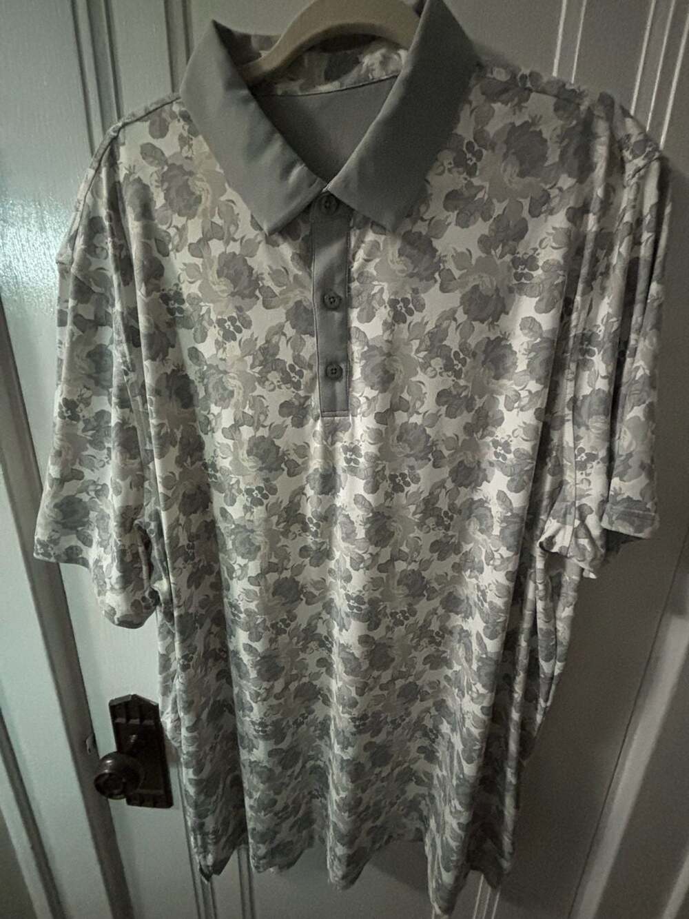 Graham Golf Floral Performance Polo Shirt XXL
